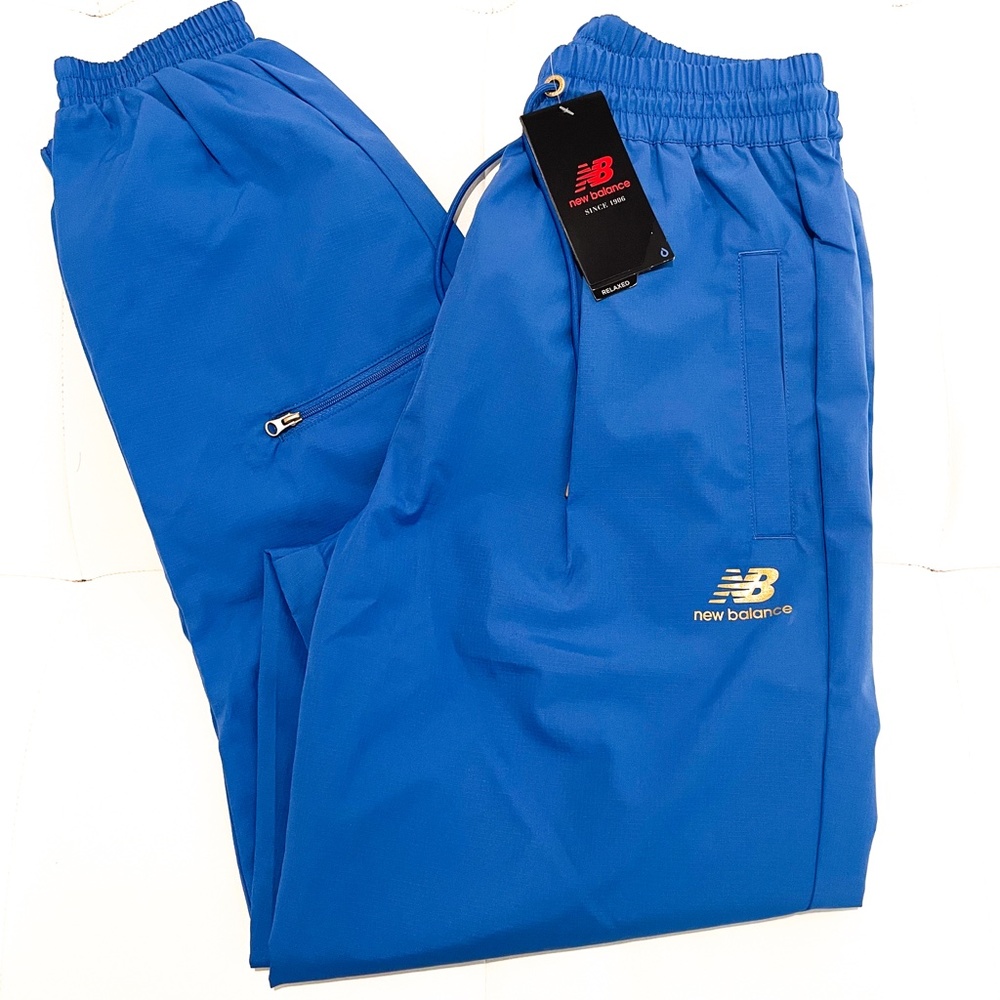 New Balance Relaxed Fit Track Pants in Blue